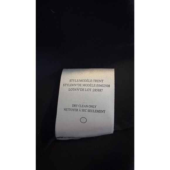 Theory Trent 100% Silk Black V-Neck Front Pleat Blouse Top Size Large Georgette - Picture 10 of 10